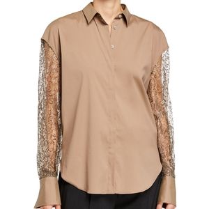 Brunello Cucinelli Metallic Button-Down Shirt.